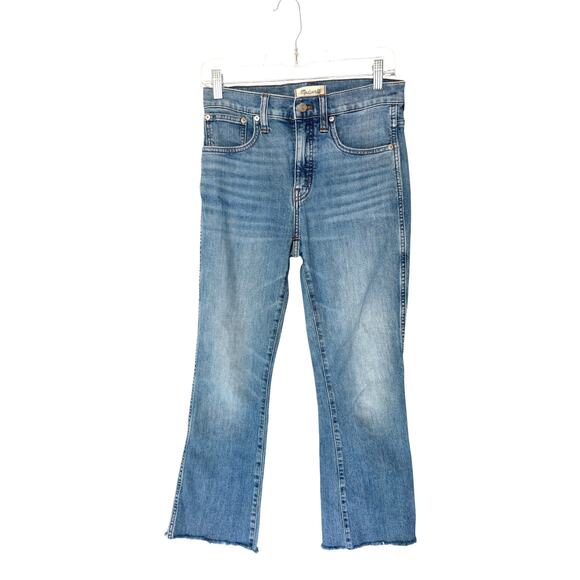 Madewell Comfort Stretch Eco Edition Heney Wash Cali Demi-Boot Jeans Size 27 - Picture 1 of 11